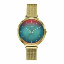 Storm Ladies Mini Gold Tone Styro Turquoise SS22 Watch -Storm Shop unnamed file 440
