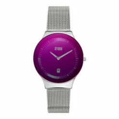 Storm Ladies Silver Tone Sotec Lazer Watch