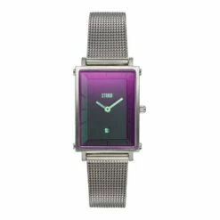 Storm Ladies Silver Tone Storm Issimo Lazer Purple SS21 Watch -Storm Shop unnamed file 498