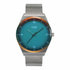 Storm Gents Silver Tone Pinnacle Turquoise SS22 Watch